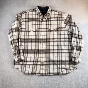 Vintage Hunt Club Shirt Mens XXL T Color Block Button Up Plaid Long Sleeve 90s